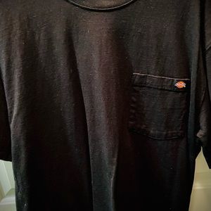 Dickies Black T-Shirt Size Large Short Sleeved